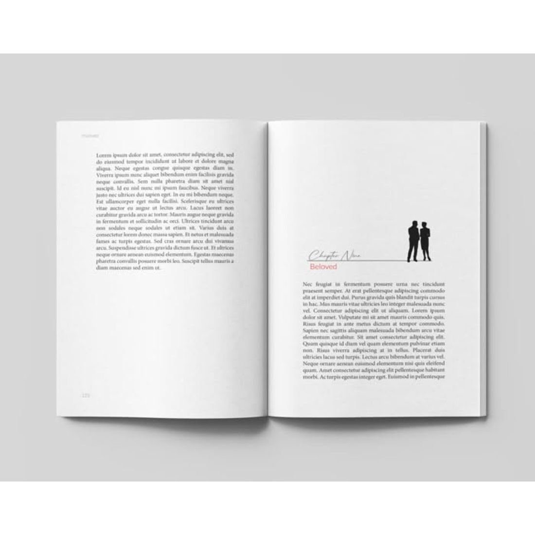 Chapter opener, book interior formatting