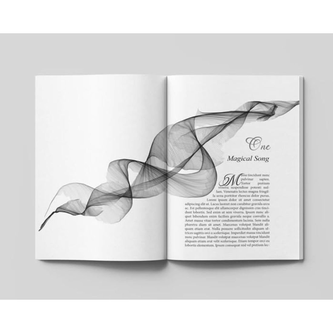 Line-art opener, book interior formatting